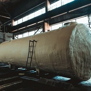 Резервуар горизонтальный стальной РГСН-130 м3 ( утепленный ППУ )